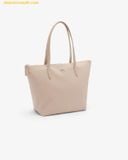  Túi Tote Lacoste Tote Bag - Size S NF2037PK Taupe Burgundy 