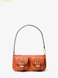  Túi Đeo Vai Michael Kors Mk Zoe Small Pebbled Leather Pochette Màu Cam 