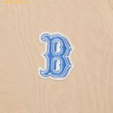  Áo Half-zip MLB Women's Medium Logo Crop Half-Zip Man-to-Man BOS L.Sand 3FMTB0731-43SAL 