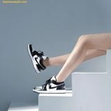  Giày Thể Thao Nike Air Jordan 1 Low Panda DC0774-101 - Đen Trắng 
