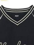  Áo Tay Dài MLB Varsity Sportive Curlsive Woven Man-to-Man New York Yankees 3AMTV1254-50BKS Đen 