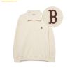  Áo Half Zip MLB Basic Small Logo Half Zip-Up Overfit Man-to-Man BOS (D.Cream) 3AMTB0534-43CRD 