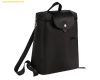  Balo Longchamp Le Pliage Green Backpack M Black Noir - Fabric Đen 