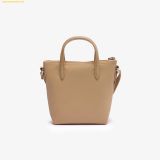  Túi Tote Lacoste Tote Bag Brown - Size Mini - NF2609PO.C87 (Kèm Dây) 