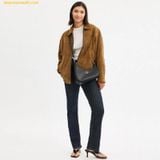  Túi Đeo Vai Coach Coach Women's Twisted Teri Shoulder Bag Silver Black CBI01 