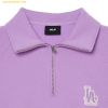  Áo Half-zip MLB Basic Medium Logo Half-zip Overfit Man-to-Man LA (L.Lavender) 