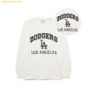  Áo Tay Dài MLB Varsity Graphic Long Sleeve T-Shirt LA (White) 3ATSV0134-07WHS 