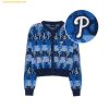  Áo Khoác Cardigan MLB Women's Color Party Monogram Crop Cardigan PHI (D.Blue) 3FKCM0131-10BLD 