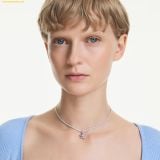  Dây Chuyền Swarovski Ariana Grande x Swarovski choker Mixed cuts, Flower, Multicolored, Rhodium plated 5749189 