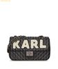 Túi Đeo Chéo Karl Lagerfeld Agyness Shoulder Bag LH9HB283 Quilted Patches Đen