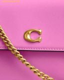  Túi Đeo Vai Coach Brook Flap Chain Bag Hồng 