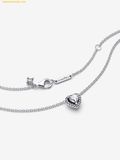  Dây Chuyền PANDORA Necklace with raised hearts Sterling silver 