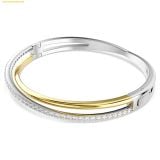  Vòng Tay Swarovski Hyperbola bangle Round cut, White, Mixed metal finish 5689721 