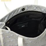  Túi Tote MLB Mono Diamond Jackquard Tote Bag Boston Red Sox Grey 3AORM012N-43GRS 