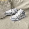 Giày Thể Thao Nike Air Jordan 1 Low White Wolf Grey W DC0774-105 - Xám Trắng