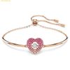  Vòng Tay, Lắc Tay Swarovski Hyperbola bangle Heart, Pink, Rose gold-tone plated 5683581 