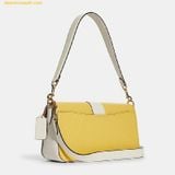  Túi Đeo Vai Coach Georgie Shoulder Bag In Colorblockas C8607 - Vàng 