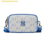  Túi Đeo Chéo MLB Mini Monogram Jacquard New York Yankees 3ACRS014N-50SBD Màu Xanh Trắng 