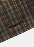  Áo Sơ Mi Bad Blood Cosmo Graphic Short Sleeve Shirt - Brown Check w-sht25-007 