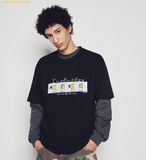  Áo Phông ADLV Chill Guy Photo 4 Cut Short Sleeve T-Shirt Đen 