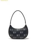  Túi Đeo Vai MLB Classic Monogram Embossed New York Yankees Hobo Bag 3ABQM016N-50BKS Đen 