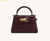  Túi Đeo Chéo JW PEI PEI Elise Top Handle Bag - Deep Burgundy Đỏ rượu 