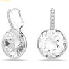  Bông Tai, Khuyên Tai Swarovski Millenia drop earrings Round cut, White, Rhodium plated 5731149 