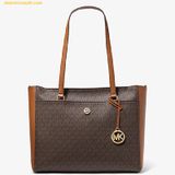  Túi Tote Michael Kors MK Maisie Large Logo 3-in-1 Tote Bag - SKU: 35T1G5MT7B - Nâu Logo 