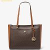  Túi Tote Michael Kors MK Maisie Large Logo 3-in-1 Tote Bag - SKU: 35T1G5MT7B - Nâu Logo 