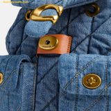  Balo Coach Tabby Backpack With Quilting CZ747 Indigo 