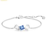  Vòng Tay, Lắc Tay Swarovski Mesmera bracelet Mixed cuts, Blue, Rhodium plated 5668359 