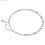  Dây Chuyền, Vòng Cổ Swarovski Imber Tennis necklace Round cut, White, Rhodium plated 5682595 