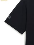  Áo Phông MLB Basic Simple Street Logo Oversized Short Sleeve T-shirt New York Yankees 3ATSB0463-50BKS Black 