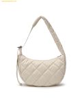  Túi Đeo Vai MLB Curved Padded Hobo Bag BOS (D.Cream) 3ABQL064N-43CRD 