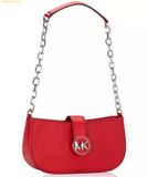  Túi Đeo Vai Michael Kors Carmen Small Leather Pouchette Shoulder Bag Đỏ 