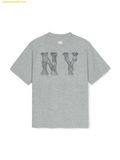  Áo Thun MLB Basic Denim-like Coopers Overfit Functional Short-Sleeve T-Shirt New York Yankees 3ATSB1053-50MGS 