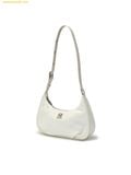  Túi Đeo Vai MLB Basic Vintage Nylon Hobo Bag New York Yankees 3ABQVN16N-50IVS Cream 