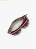  Túi Đeo Vai Michael Kors Zoe Small Burnished Leather Pochette Oxblood 32F5TZCU1O 