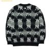  Áo Khoác Cardigan MLB Argyle Monogram New York Yankees - Màu Đen Xám 3AKCY0224-50BKS 