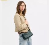  Túi Đeo Vai Coach Teri Shoulder Bag With Quilting Dark Teal CDP32 