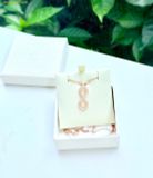  Dây Chuyền Swarovski Hyperbola pendant Infinity, White, 18K rose gold finish 5677623 