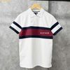  Áo Polo Tommy Hilfiger Men Colourblocked Polo Collar Applique T-shirt Trắng 