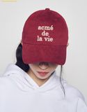  Mũ Lưỡi Trai ADLV Cotton Napping 3D Embo Ball Cap Red 