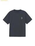  Áo Phông MLB Vintage Denim-like Monogram Big Lux Oversized Short Sleeve T-shirt Boston Red Sox D.Grey 3ATSM0663-43GRD 