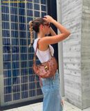  Túi Đeo Vai Tessa Crushed Shoulder Bag - Brown 
