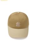  Mũ lưỡi trai MLB Varsity One-Point Color Block Unstructured Ball Cap NY (D.Beige) 3ACP3404N-50BGD 