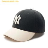  Mũ Lưỡi Trai MLB Varsity LA Wool Textured Ball Cap Black 3ACPV0236-50CGS 