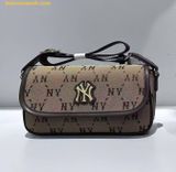  Túi Đeo Chéo MLB Diamond Monogram Jacquard NY Yankees 7ACRM046N-50BRS Nâu 