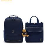  Balo MLB Dia Monogram Embossed School Bag Boston Red Sox Navy 7Abkmd14N-43Nyd Set balo + Túi Tote + Chram Gấu 