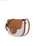  Túi Đeo Chéo Michael Kors Reed Small Saddle Crossbody Bag Vanilla 35F4G6RC1B Trắng Logo 